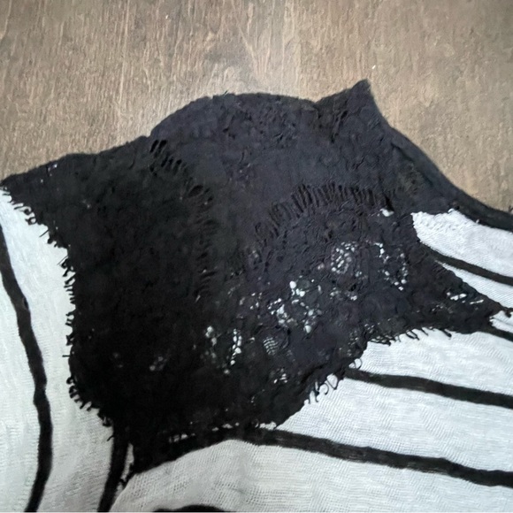 Zara Striped Sweater with Lace details - Picture 9 of 10